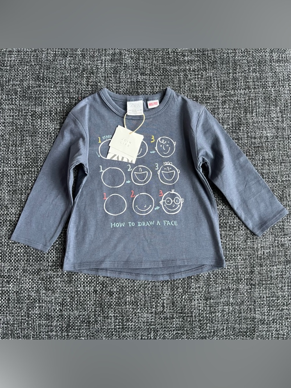 NWT Zara Long Sleeve Top Size 9-12 Months